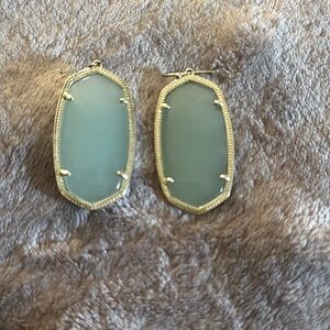 Kendra Scott Danielle Drop Earring - gold/jade